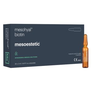 2. BIOTIN增髮素 來自西班牙醫美級護膚品牌 MESOESTETIC®旗下的增髮皇牌系列，有強化毛囊的產生護髮及增髮能力，根源防止頭髮脫落及加強頭髮再生速度。 主要成份： 生物素0.5%、礦物鹽、透明質酸鈉 功效： 強化及重塑頭髮結構 加速頭髮再生速度 防止頭髮脫落 刺激細胞生長 改善規律性脫髮問題 *可選擇醫生直針注射或頭皮護理師主理